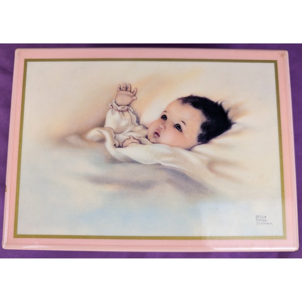 Bessie Pease Gutman Wooden Jewelry Box Trinket Box AWAKENING 1987 Go To Sleep